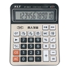 Calculatrice de bureau 12 chiffres grand écran LCD en métal