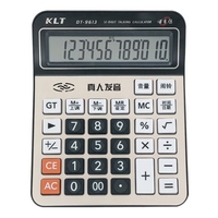 Calculatrice de bureau 12 chiffres grand écran LCD en métal