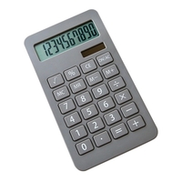 Calculatrice de bureau portable 10 chiffres affichage énergie solaire et pile bouton double outil de comptabilité d
