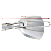Camping & randonnée pelles de cuisson extérieures pliage inox Camping pelle spatule ustensiles de pique-nique pliable