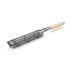 Camping BBQ Panier à griller Poignée en bois Torréfiante Accessoires de viande
