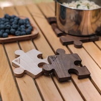 Camping en plein air en bois caboteur isolation tasse tapis puzzle forme tasse Pad