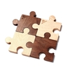 Camping en plein air en bois caboteur isolation tasse tapis puzzle forme tasse Pad