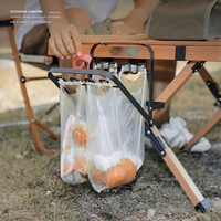 Camping en plein air pliable sac à ordures Rack plastiques sac titulaire