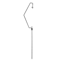Camping en plein air support solide multi-fonctionnel support de batterie de cuisine pliant en acier support suspendu portable accessoire de Camping