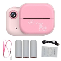 Caméra à impression instantanée pour enfants Caméra vidéo numérique grand écran 1080P 12MP de 3, 0 pouces