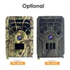 Caméra de piste numérique 12MP HD Caméra de chasse et de piste activée par le mouvement Vision infrarouge nocturne étanche 46pcs IR Lumières pour la chasse sauvage en plein air Sécurité à la maison Jeu d