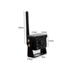 Caméra de recul de voiture sans fil WiFi Camion Bus 12V ~ 36V Automobile LED Caméra de recul de Vision nocturne HD inverse,  moniteur de recul sans fil étanche IP67
