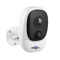 Caméra de sécurité à batterie 1080P HD Caméra à piles rechargeable sans fil WiFi