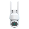 Caméra de sécurité extérieure 1080P Pan Tilt Caméra de sécurité extérieure 2MP WiFi Caméra de surveillance à domicile CCTV avec vision nocturne couleur,  audio bidirectionnel,  détection de mouvement,  accès à distance,  IP66 résistant aux intem