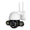 Caméra de sécurité extérieure 5MP PTZ,  caméra IP sans fil avec zoom panoramique et inclinaison,  caméra de surveillance WiFi avec détection humaine AI,  audio bidirectionnel,  vision nocturne couleur,  suivi automatique,  étanche IP66