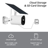 Caméra de sécurité extérieure Full HD 1080p,  caméras domestiques alimentées par batterie solaire 4G avec vision nocturne,  détection de mouvement PIR,  audio bidirectionnel,  étanche IP65,  batterie incluse