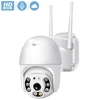 Caméra de sécurité extérieure Pan Tilt 1080P Caméra de sécurité extérieure 2MP WiFi Caméra de surveillance à domicile Caméra CCTV avec vision nocturne couleur,  audio bidirectionnel,  détection de mouvement,  accès à distance APP ICSEE