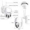 Caméra de sécurité extérieure Pan Tilt 1080P Caméra de sécurité extérieure 2MP WiFi Caméra de surveillance à domicile Caméra CCTV avec vision nocturne couleur,  audio bidirectionnel,  détection de mouvement,  accès à distance APP ICSEE