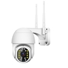 Caméra de sécurité extérieure panoramique inclinaison 1080P caméra de sécurité extérieure 2MP WiFi caméra de Surveillance à domicile caméra de vidéosurveillance avec Vision nocturne couleur,  Audio bidirectionnel,  détection de mouvement,  accè