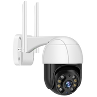 Caméra de sécurité extérieure PTZ 1080P 2MP Caméra de surveillance WiFi étanche extérieure avec vision nocturne Audio bidirectionnel Détecteur de mouvement Accès à distance