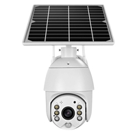 Caméra de sécurité extérieure étanche à panneau solaire sans fil 4MP