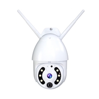 Caméra de sécurité sans fil à panneau solaire,  caméra extérieure 1080p WiFi 360° PTZ Caméra de surveillance avec vision nocturne,  détection de mouvement PIR,  accès à distance,  audio bidirectionnel,  étanche IP65 avec batterie 8 pièces