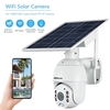 Caméra de sécurité sans fil 1080P pour panneau solaire 2MP Caméra de surveillance de batterie rechargeable étanche extérieure