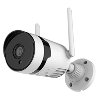 Caméra de sécurité sans fil 3MP,  caméra de surveillance à domicile WiFi étanche extérieure avec vision nocturne,  détection de mouvement,  audio bidirectionnel,  accès à distance,  étanche IP66