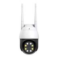 Caméra de sécurité WiFi extérieure sans fil,  caméra de surveillance à domicile WiFi 1080p panoramique à 360 ° avec vision nocturne couleur,  audio bidirectionnel,  détection de mouvement,  accès à distance à l
