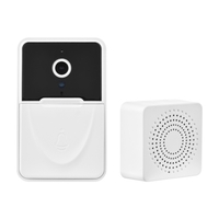 Caméra de sonnette vidéo sans fil Sonnette de sécurité visuelle intelligente avec détection de mouvement Vision nocturne Surveillance audio bidirectionnelle en temps réel