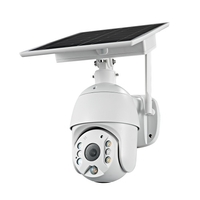 Caméra de surveillance étanche extérieure de caméra de sécurité de panneau solaire sans fil 1080P