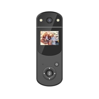 Caméra DV numérique Mini caméra de carrosserie Enregistreur vidéo Lecteur MP3 Écran HD 1080P avec lumière de nuit infrarouge Len rotatif pour Sports Home Office Enregistreur d