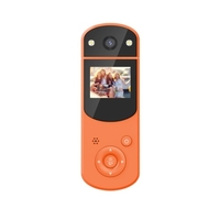 Caméra DV numérique Mini caméra de carrosserie Enregistreur vidéo Lecteur MP3 Écran HD 1080P avec lumière de nuit infrarouge Len rotatif pour Sports Home Office Enregistreur d
