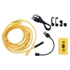 Caméra Endoscope sans fil 8mm IP68 Étanche WiFi Inspection 2.0MP HD 8 Endoscope à câble semi-rigide pour iPhones iPads Appareils Android et PC Jaune 5M