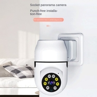 Caméra enfichable 1080P intérieur sans fil caméra à domicile WiFi PTZ caméra 360 degrés caméra intérieure Vision nocturne détection de mouvement