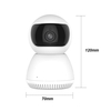 Caméra IP sans fil WiFi de vidéosurveillance domestique de vision nocturne de type américain