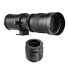 Caméra MF Super Téléobjectif Zoom F/8.3-16 420-800mm Monture T2 avec Bague Adaptateur de Montage RF 1/4 Filetage