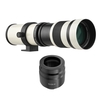 Caméra MF Super Téléobjectif Zoom F/8.3-16 420-800mm Monture T2 avec Bague Adaptateur de Montage RF 1/4 Filetage