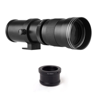 Caméra MF Super Téléobjectif Zoom F/8.3-16 420-800mm T2 Mount avec M4/3-mount Adapter Ring 1/4 Thread