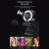 Caméra Web HD 2K USB avec mise au point automatique 5MP PC caméra Web 1080P avec Microphone de lumière de remplissage à anneau pour caméra de vidéoconférence pour ordinateur portable PC