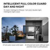 Caméra WiFi extérieure PTZ,  caméra IP WiFi sans fil 2MP Système de sécurité domestique avec vue à 360°,  vision nocturne couleur,  audio bidirectionnel,  détection de mouvement,  alerte d