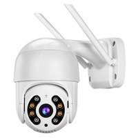 Caméra WiFi extérieure PTZ,  caméra IP WiFi sans fil 2MP Système de sécurité domestique avec vue à 360°,  vision nocturne couleur,  audio bidirectionnel,  détection de mouvement,  alerte d