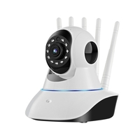 Caméras de sécurité 1080P Rotation à 360 ° Surveillance vidéo à domicile avec vision nocturne de 10 m Détection de mouvement de conversation bidirectionnelle pour bébé,  surveillance d