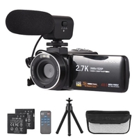 Caméscope numérique Andoer 2.7K Caméscope DV Enregistreur numérique 48MP 16X Zoom numérique 3.0 pouces