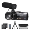 Caméscope numérique Andoer 2.7K Caméscope DV Enregistreur numérique 48MP 16X Zoom numérique 3.0 pouces