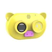 Caméscope vidéo haute résolution pour appareil photo numérique pour enfants 1080P avec coque en silicone souple 2 pouces grand écran corde suspendue carte TF