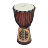 Camwood 12 pouces tambour africain en bois Djembe Bongo Congo percussion à main