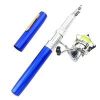 Canne à pêche portable en forme de stylo canne à pêche télescopique en alliage d