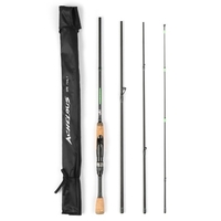 Canne à pêche portative de filature de voyage 6.8FT léger en fibre de carbone 4 pièces de canne à pêche
