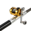 Canne à pêche Reel Combo Kit Set Mini stylo télescopique de poche portable pôle canne à pêche + bobine en alliage d