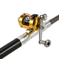 Canne à pêche Reel Combo Kit Set Mini stylo télescopique de poche portable pôle canne à pêche + bobine en alliage d