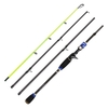 Cannes de coulée en Fiber de carbone canne à pêche de coulée légère Durable Portable 4 sections canne à pêche pour eau douce d