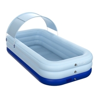 Canopée amovible de flotteur de piscine gonflable résistant au soleil de piscine de piscine d