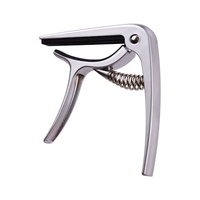 Capo de guitare portable en alliage de zinc Capo Clip de variation de tonalité Conception ergonomique pour guitares classiques Couleur argent